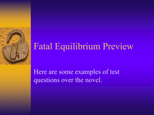Fatal Equilibrium Preview Here are some examples of test