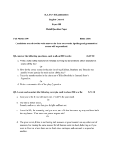 ENGLISH GENERAL Paper-III Model Questions