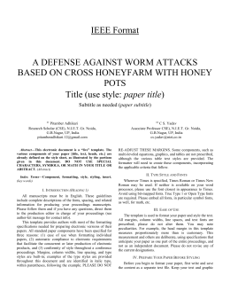 Ieee paper format example