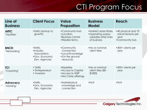 CTI Program Focus
