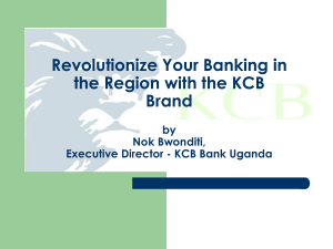 Revolutionize Your Banking in the Region with the KCB Brand