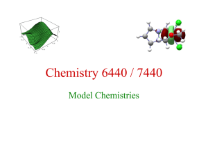 Model Chemistries