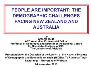 People are Important: The demographic challenges facing New Zealand and Australia