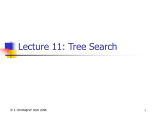 Lecture 11: Tree Search © J. Christopher Beck 2008 1