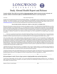 Health Report Form