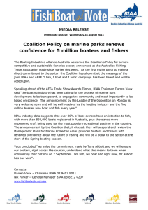 MEDIA RELEASE Coalition Policy on marine parks renews