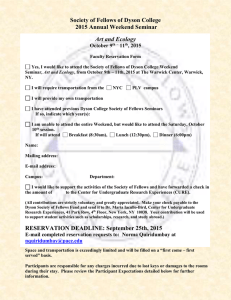 Faculty reservation form