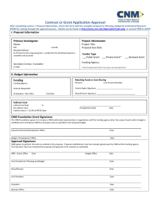 Grant Approval Form