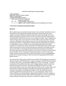2014-2015 GWS assessment report