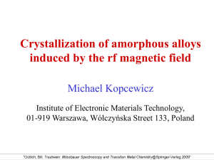 Kopcewicz_Amorphous alloys.ppt