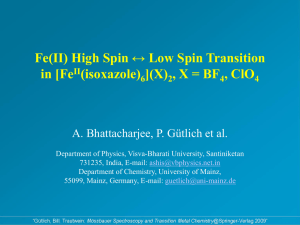 Bhattacharjee_Spin crossover.ppt