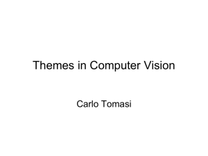 Themes in Computer Vision Carlo Tomasi