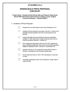 RFP Attachment 4.0.1.2 Price Proposal Checklist