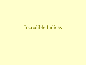 Incredible Indices