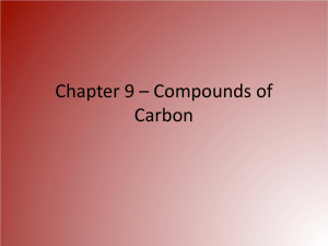 Compounds of Carbon Powerpoint
