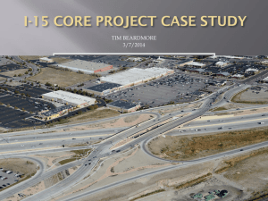 I-15 Core Project Case Study