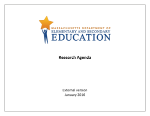 Research Agenda  External version January 2016