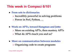 This week in Compsci 6/101