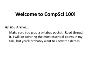 Welcome to CompSci 100!.pptx