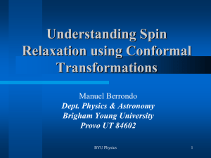 Understanding Spin Relaxation using Conformal Transformations