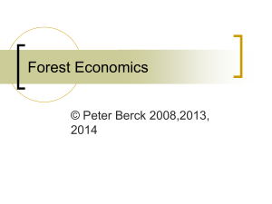 Lecture notes on forest economics