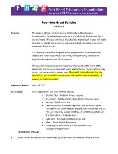 Founders Grant Policies