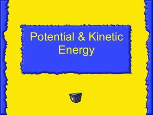 Potential and Kinetic Energy Power Point