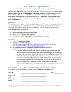 Section 508 Acknowledgement Form