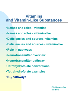 Vitamins and Vitamin-Like Substances