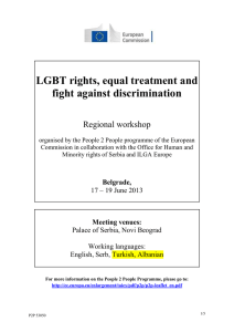 LGBT rights, equal treatment and fight against discrimination Regional workshop