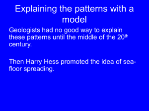 Explaining the patterns with a model
