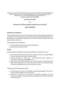 Technical Assistance Service Contract for the implementation of the Project...