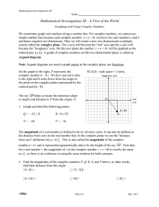 Poly 8.2 Graphing Complex Numbers