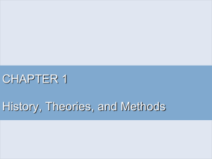 CHAPTER 1 History, Theories, and Methods