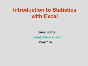 Introduction to Statistics with Excel Sam Gordji Weir 107