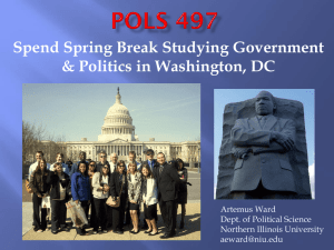 Study Politics Government over Spring Break in Washington, DC