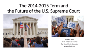 The 2014-2015 Term and the Future of the U.S. Surpeme Court