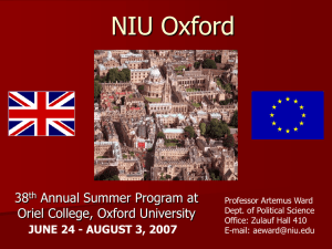 NIU Oxford: Study Abroad at Oriel College, Oxford University