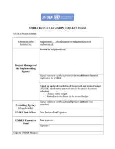  Project Budget Revision Request Form