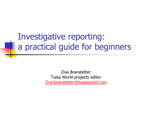 Investigative Reporting by Ziva Branstetter