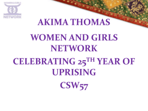 AKIMA THOMAS WOMEN AND GIRLS NETWORK CELEBRATING 25