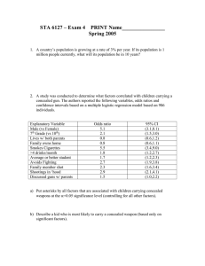 Spring 2005 - Exam 4 (No Solutions Will be posted)