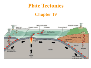 Plate Tectonics Chapter 19