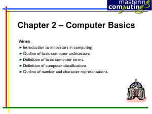 – Computer Basics Chapter 2