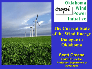 "The Current State of the Wind Energy Dialogue in Oklahoma"