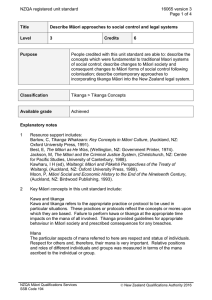 NZQA registered unit standard 16065 version 3  Page 1 of 4