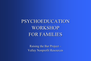Psychoeducation Workshop for Families (.ppt)