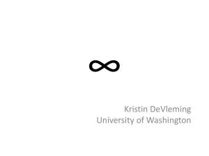 ∞ Kristin DeVleming University of Washington