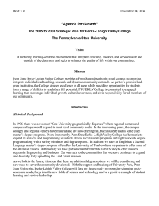 Strategic Plan Draft for Faculty Review