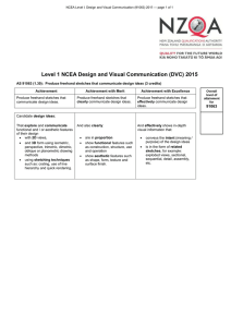 Level 1 NCEA Design and Visual Communication (DVC) 2015
